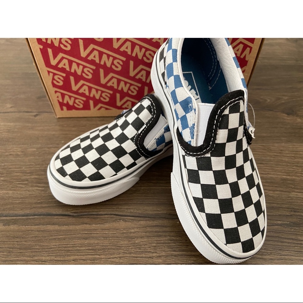 VANS KIDS Checkerboard Classic Slip-On